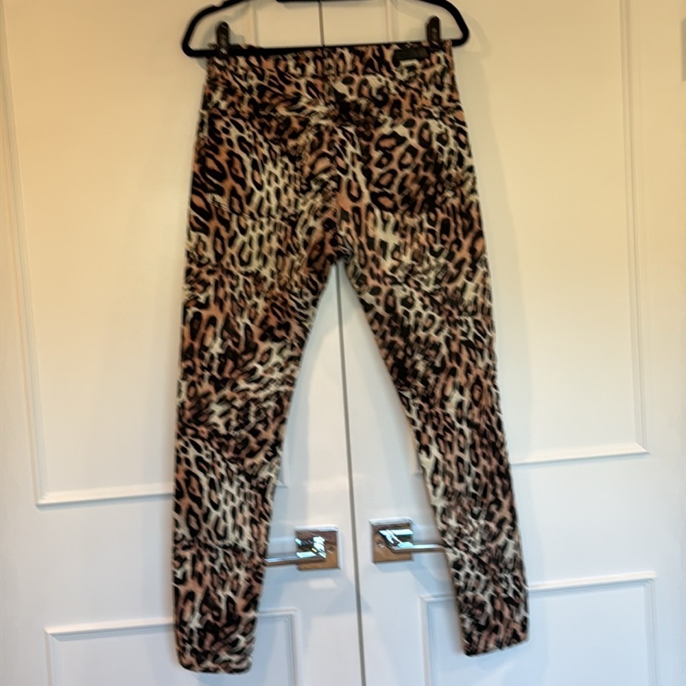 AG Adriano Goldschmed The Farrah Leopard Hi-Rise Skinny Ankle Jeans Size 30 - Picture 9 of 15